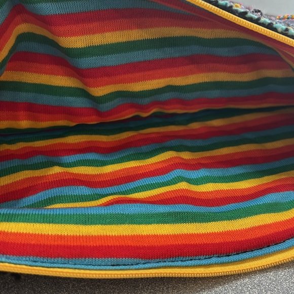 Handmade, Up-Cycled Mexican Poncho Zipper Pouch - Picture 6 of 6